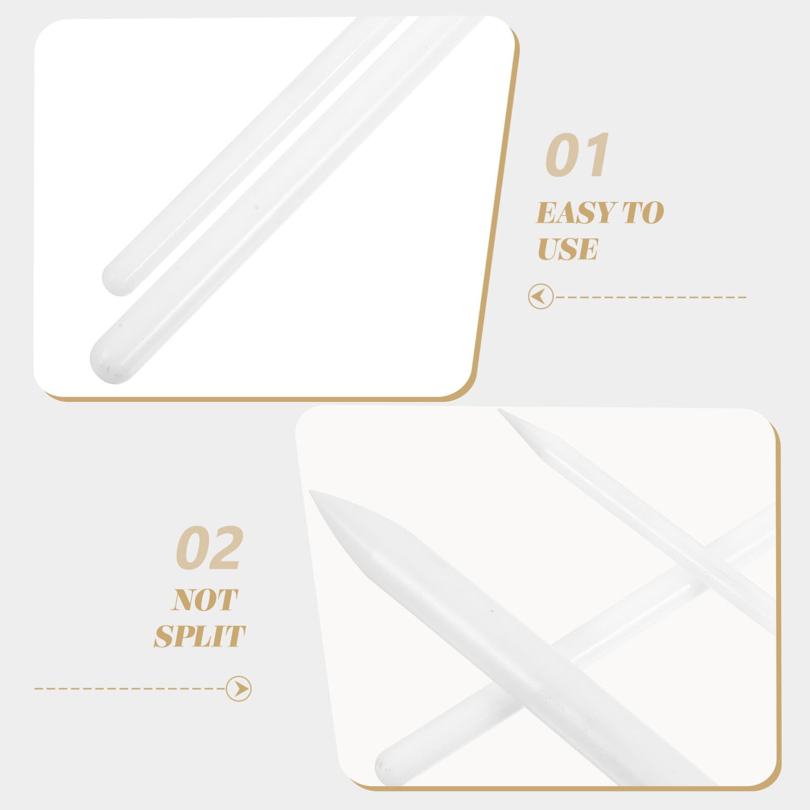 Hemoton 3Pcs Fondant Modeling Tools Fondant Cake Decorating Tools Plastic Fondant Carving Sculpting Pen Gum Paste For Cake Decor